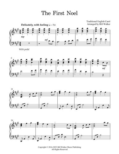 The First Noel (arr. Bill Walker)