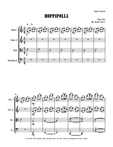 Hoppipolla (arr. Alison Gillies)
