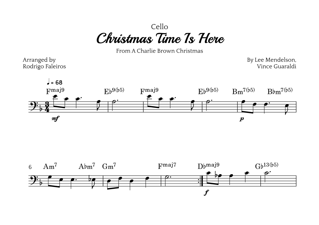 Christmas Time Is Here (arr. Rodrigo Faleiros)