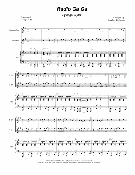 Radio Ga Ga (arr. Stephen DeCesare)