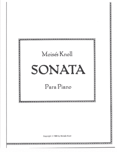 Sonata Opus 1 (1980)