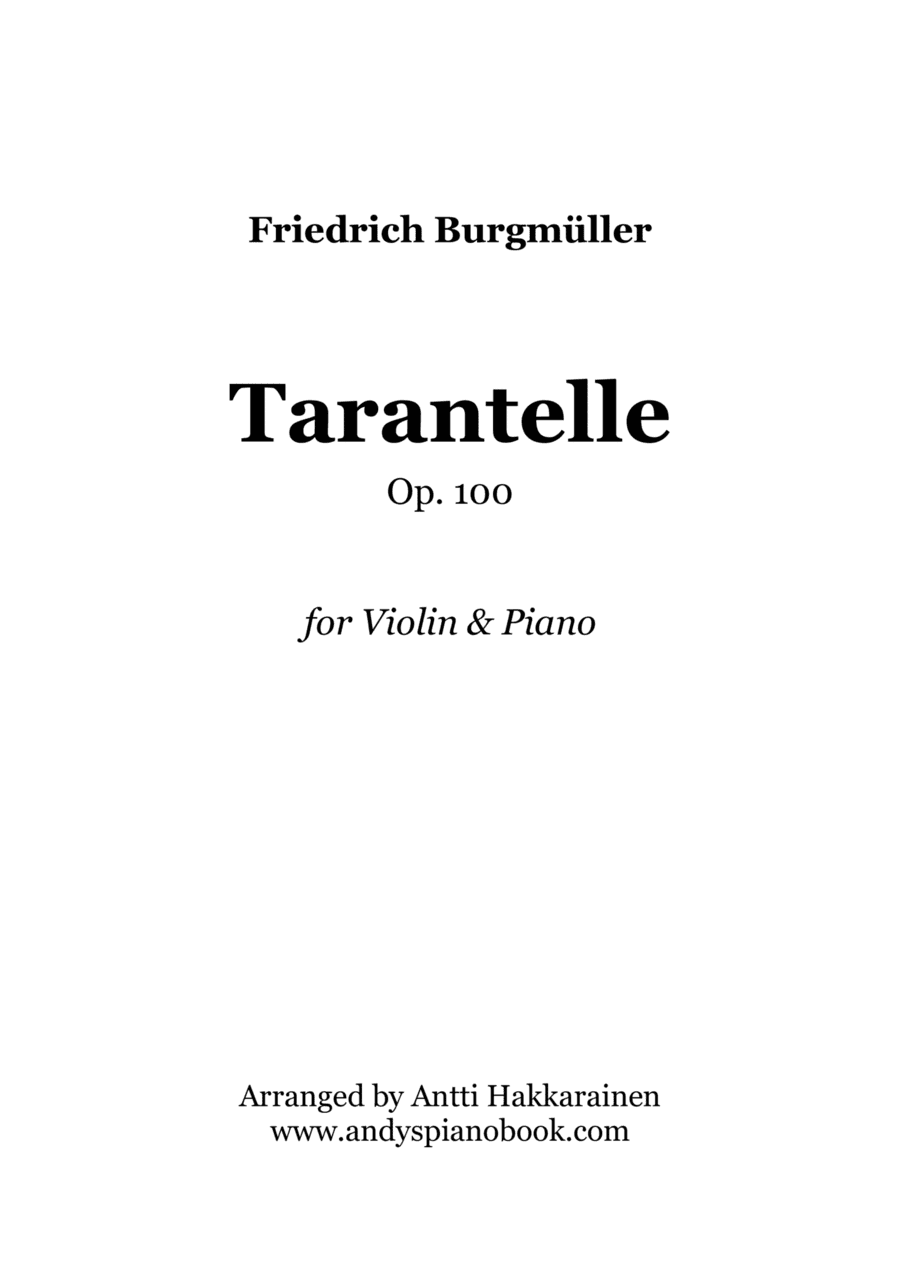Tarantelle Op. 100 - Violin & Piano (arr. Antti Hakkarainen)
