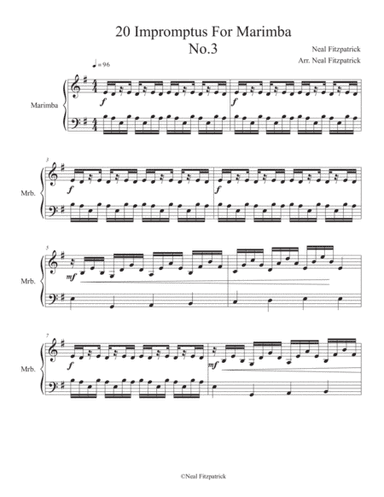Impromptu No.3 For Marimba