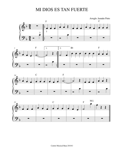 Mi Dios es Tan Fuerte (arr. Centro Musical Base)