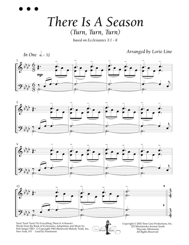 Turn! Turn! Turn! (to Everything There Is A Season) (arr. Lorie Line)