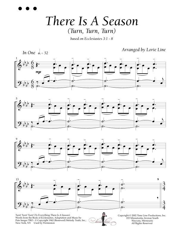 Turn! Turn! Turn! (to Everything There Is A Season) (arr. Lorie Line)