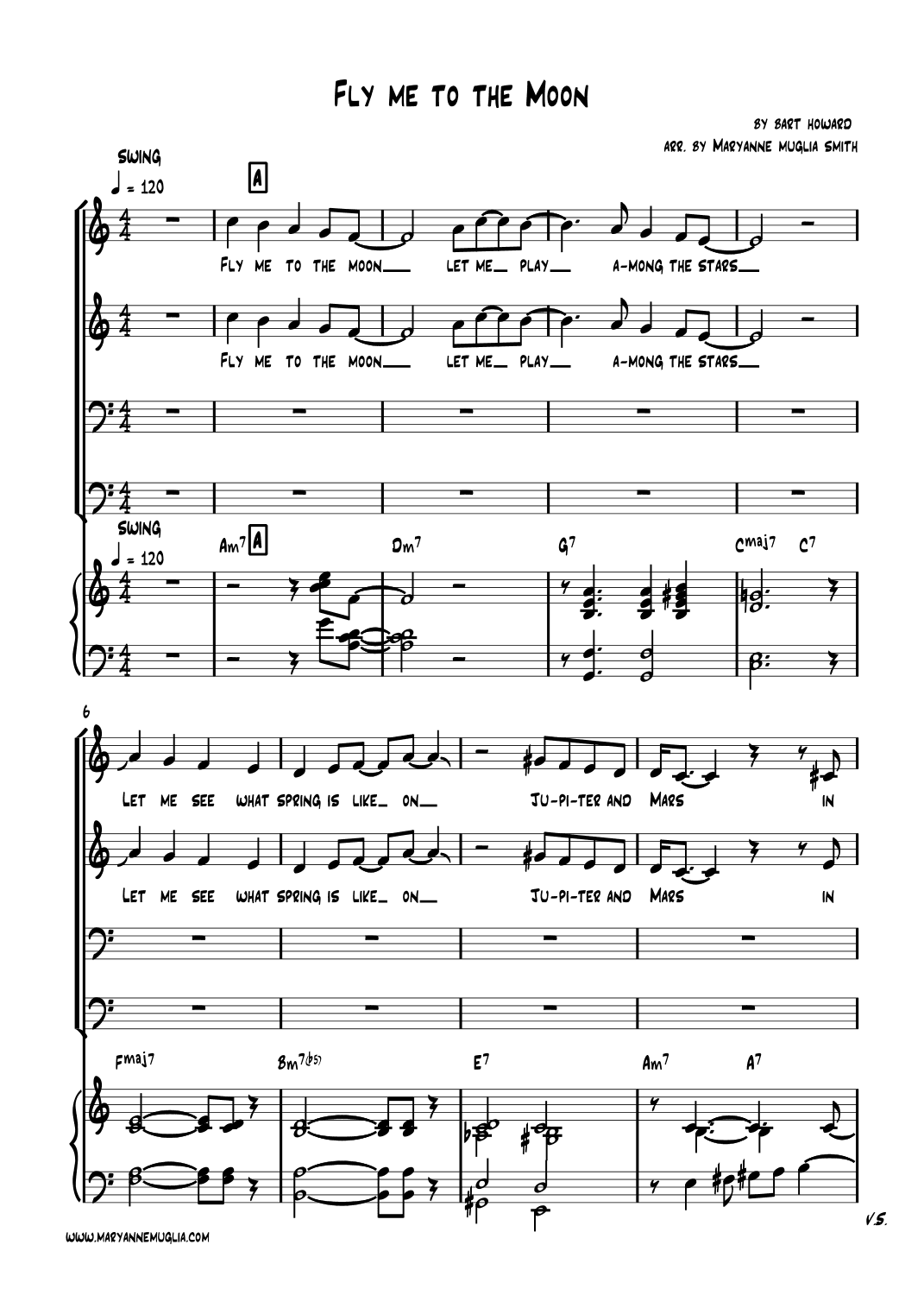 Fly Me To The Moon (in Other Words) (arr. MaryAnne Muglia Smith)