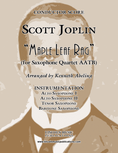 Joplin - Maple Leaf Rag (For Saxophone Quartet AATB) (arr. Kenneth Abeling)