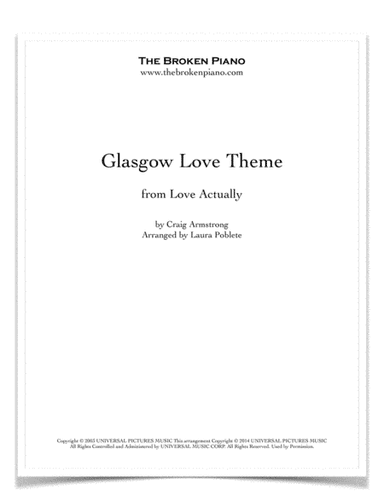 Glasgow Love Theme (arr. Laura Poblete)