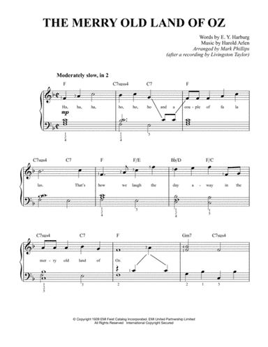 The Merry Old Land Of Oz (arr. Mark Phillips)