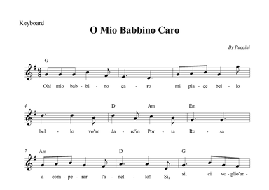O Mio Babbino Caro (arr. Wesley S. SIlva)