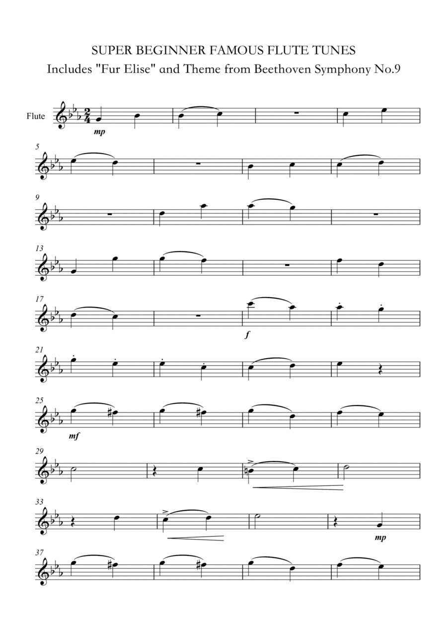 Beginner Flute - Super Tunes (arr. Ellen Macpherson)