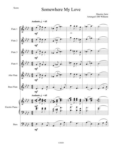 Somewhere, My Love (arr. DB Williams)