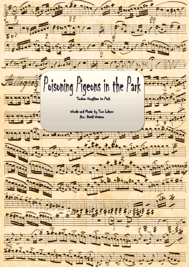 Poisoning Pigeons in the Park (arr. David Watson)