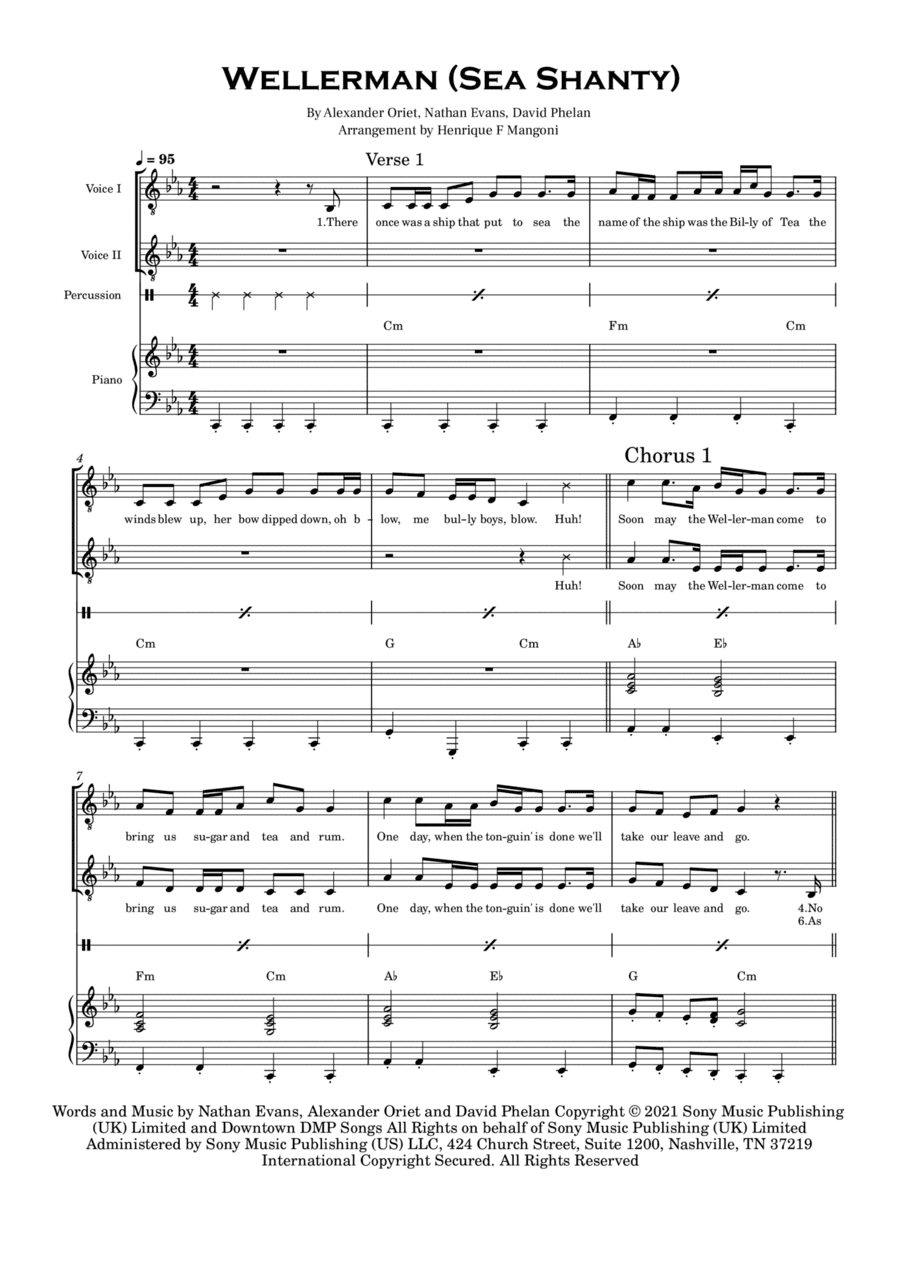 Wellerman (arr. Henrique F Mangoni)