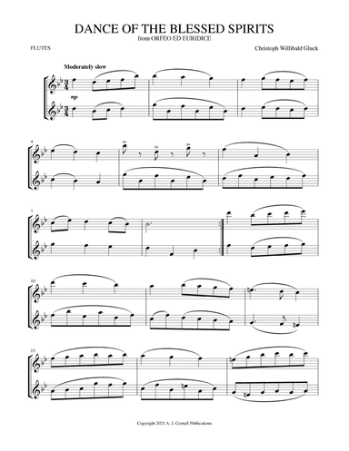Dance of the Blessed Spirits (from Orfeo ed Euridice) (arr. Mark Phillips)