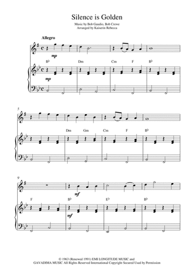 Silence Is Golden (arr. Kaiserin Rebecca)