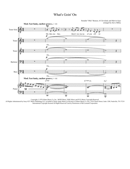 What's Going On (arr. Steve Milloy)