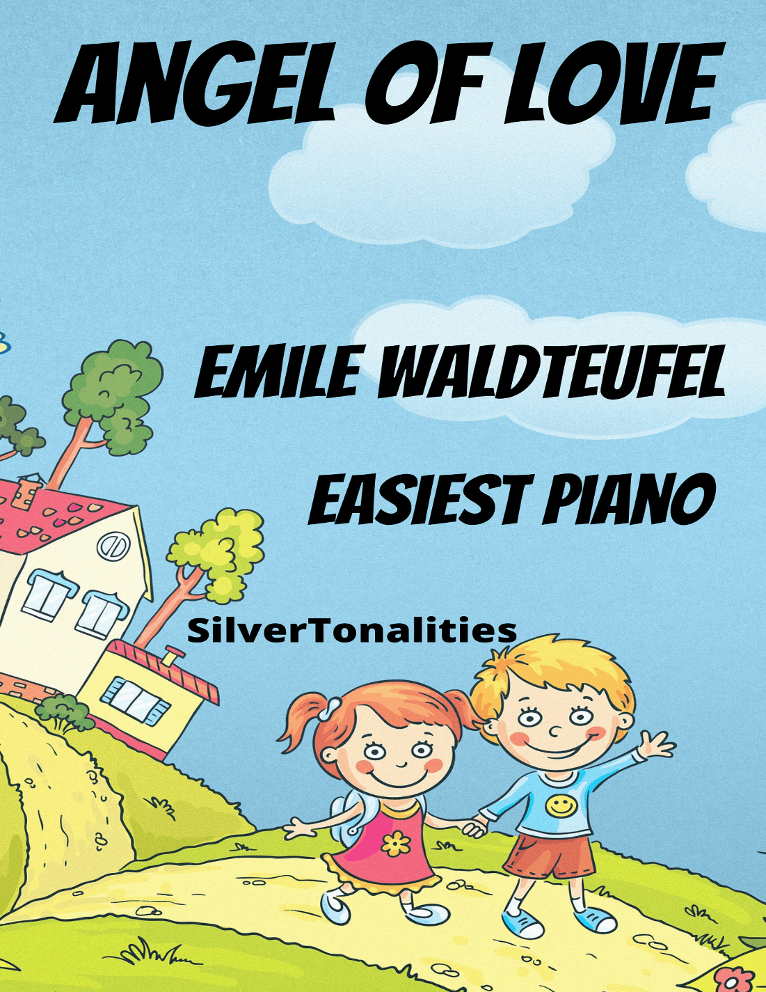 Angel of Love Waltz Easiest Piano Standard Notation Sheet Music (arr. SilverTonalities)