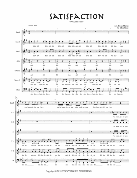 Satisfaction (arr. Bryan Sharpe)