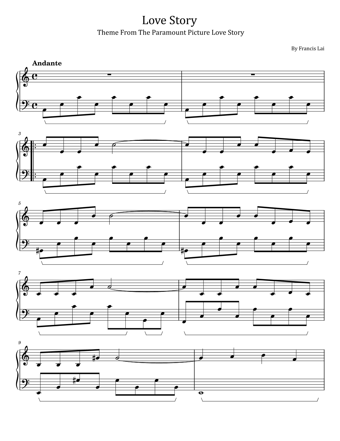 Love Story (arr. poon)