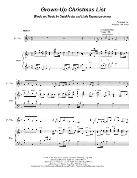 Grown-Up Christmas List (arr. Stephen DeCesare)