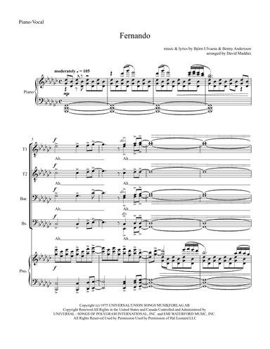 Fernando (arr. David Maddux)