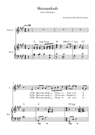 Shenandoah (arr. Davi Rocha Campos)