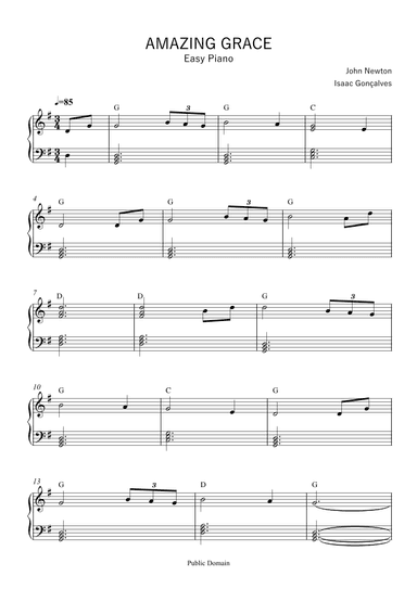 Amazing Grace (arr. Isaac Gonçalves)