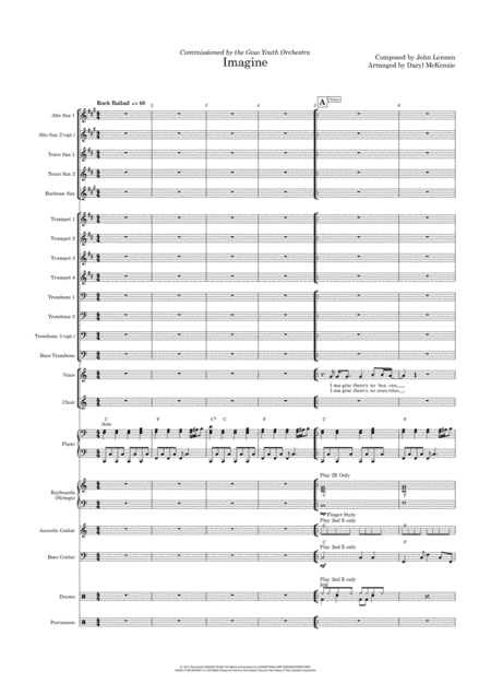 Imagine (arr. Daryl McKenzie)