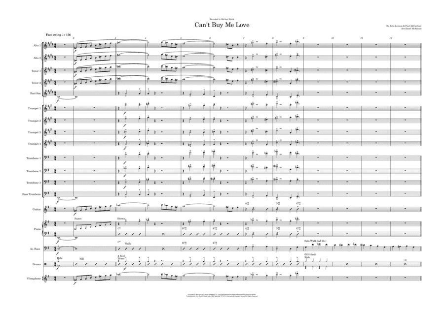 Can't Buy Me Love (arr. Daryl McKenzie)