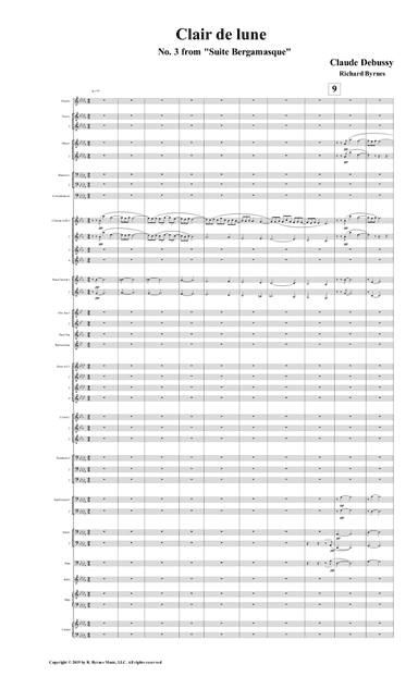 Suite Bergamasque, No. 3 Clair de lune (Symphonic Band) (arr. Richard Byrnes)