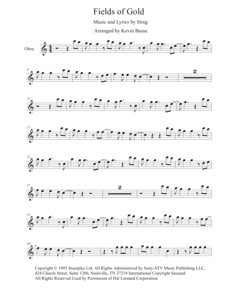 Fields Of Gold (arr. Kevin Busse)