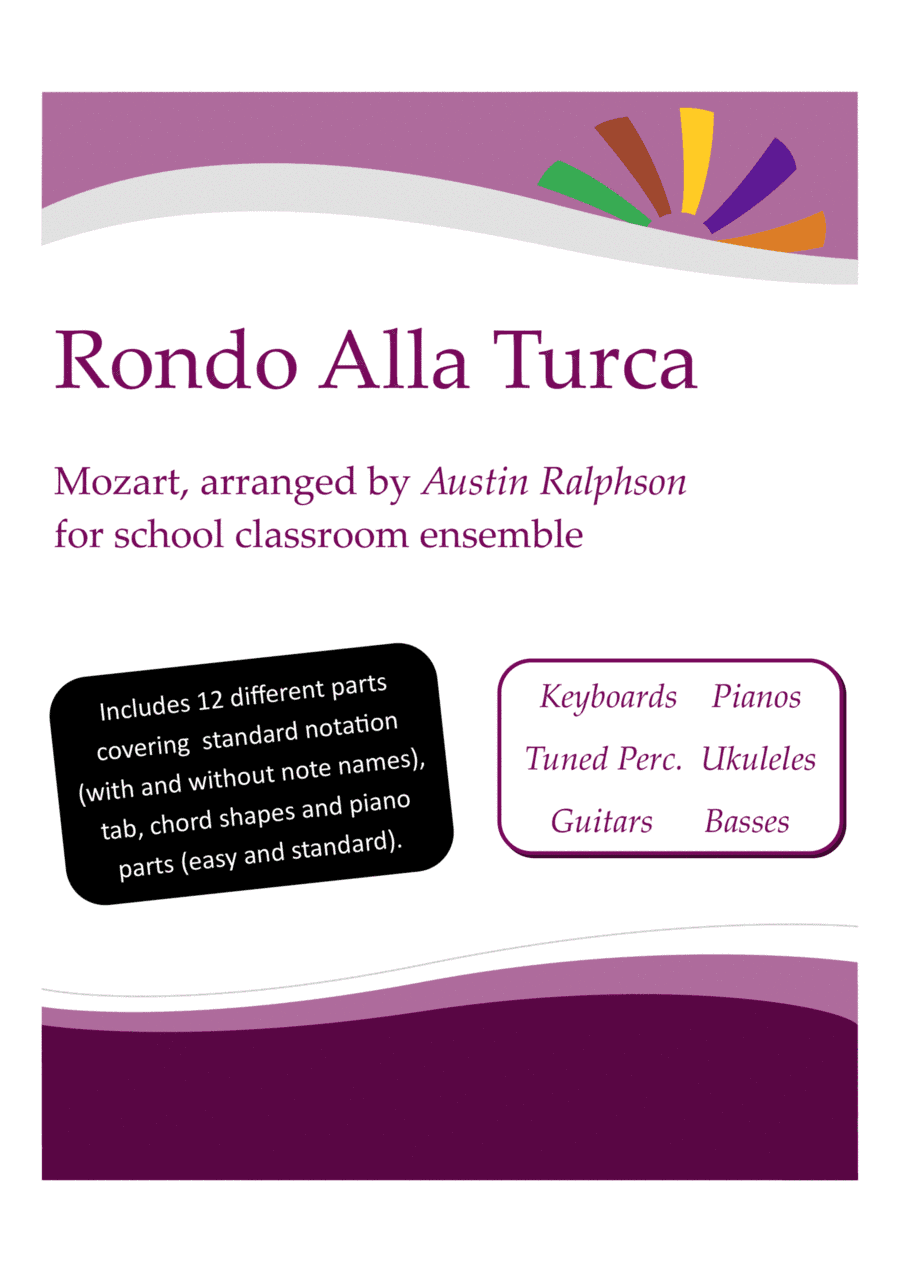Rondo Alla Turca (Turkish Rondo) with backing track - Western Classical Music Classroom Ensemble (arr. Austin Ralphson)