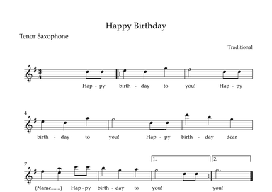 Happy Birthday (arr. Wesley S. SIlva)