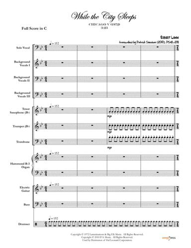 While The City Sleeps (arr. Patrick Sheehan)