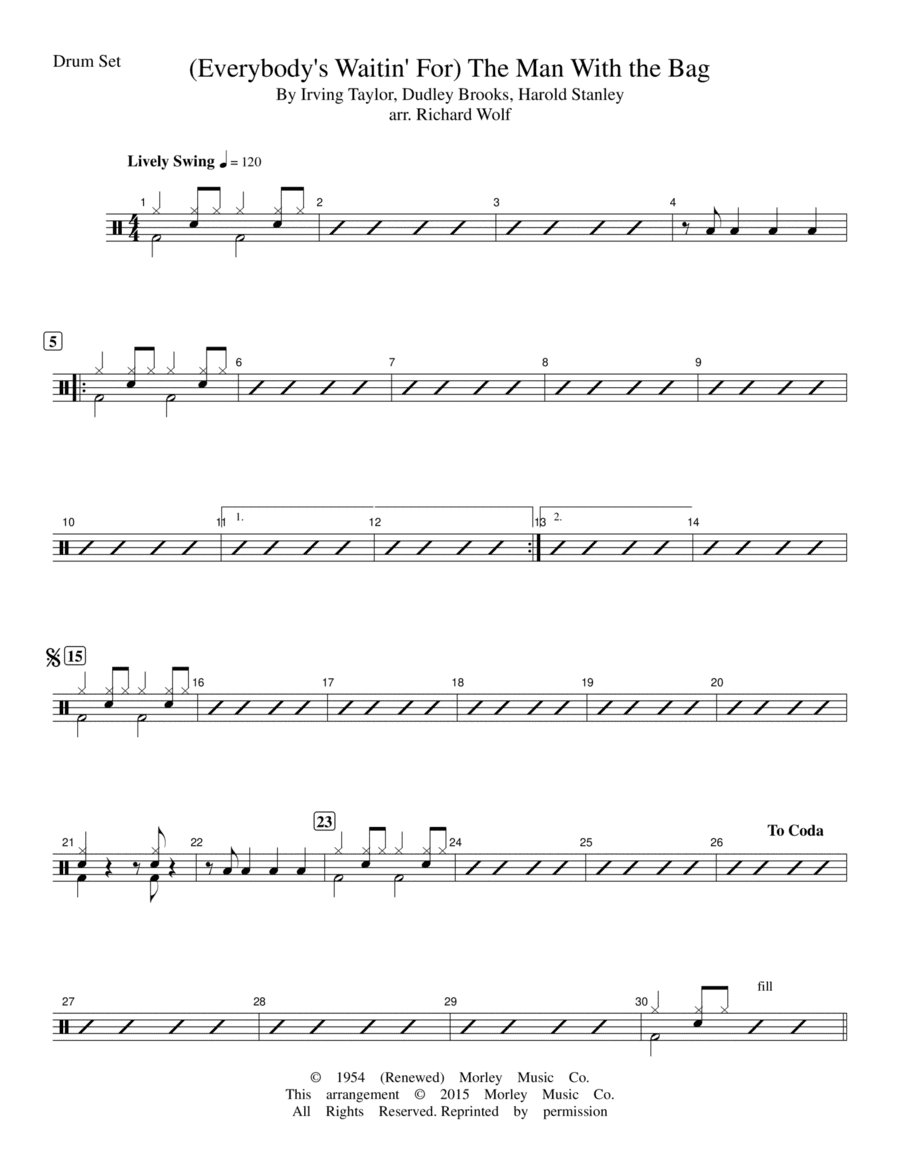 (everybody's Waitin' For) The Man With The Bag (arr. Richard Wolf)