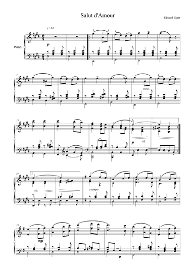 Salut d'Amour (arr. Thomas Jancso)