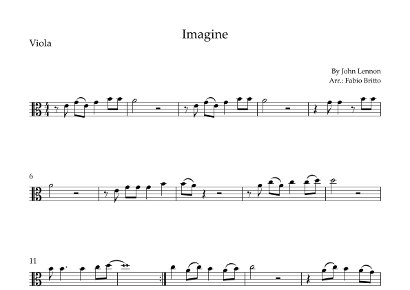 Imagine (arr. Fabio Britto)