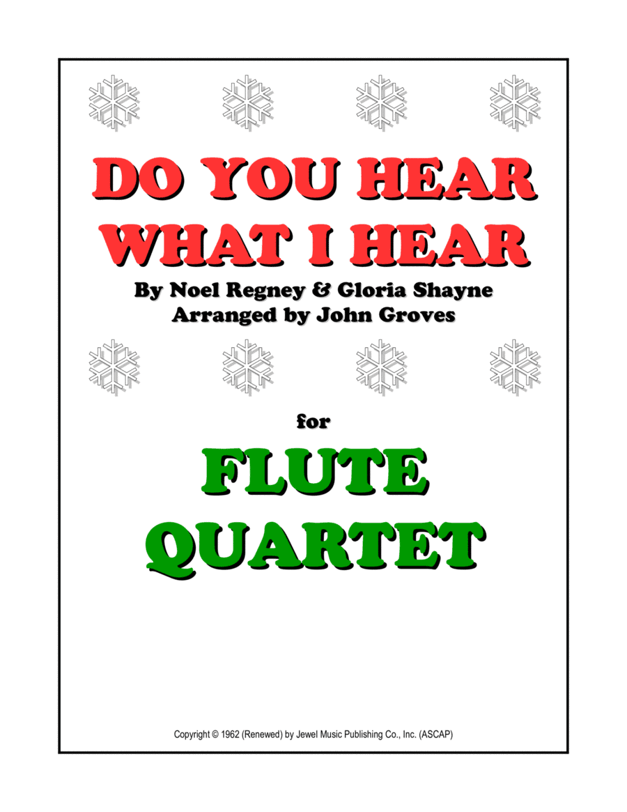 Do You Hear What I Hear (arr. John Groves)