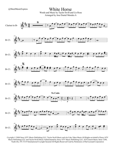 White Horse (arr. Jose Daniel Morales A.)