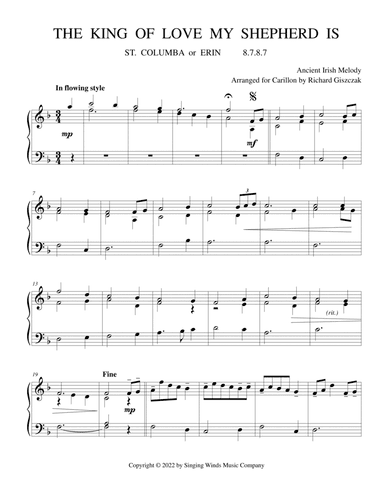 The King of Love My Shepherd Is (ST. COLUMBA) (arr. Richard Giszczak)