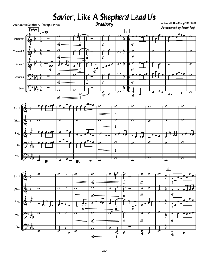 Saviour Like A Shepherd Lead Us (arr. Joseph Pugh)