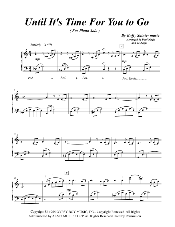 Until It's Time For You To Go (arr. Paul Nagle and Jo Nagle)