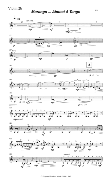 Morango ... almost a tango (1984 string orchestra) Violin 2b part