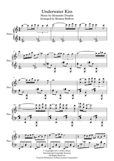 Underwater Kiss (arr. Roxana Belibou)