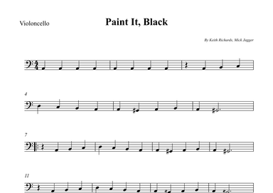 Paint It, Black (arr. Wesley S. SIlva)