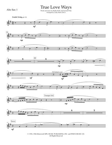 True Love Ways (arr. Lindy Mack)