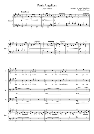 Panis Angelicus (arr. Carolyn Goates)