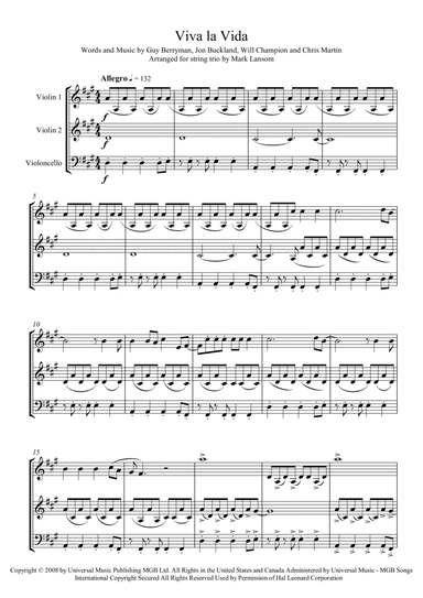 Viva La Vida (arr. Mark Lansom)